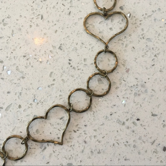 GOLDTONE HEART NECKLACE - Picture 2 of 4